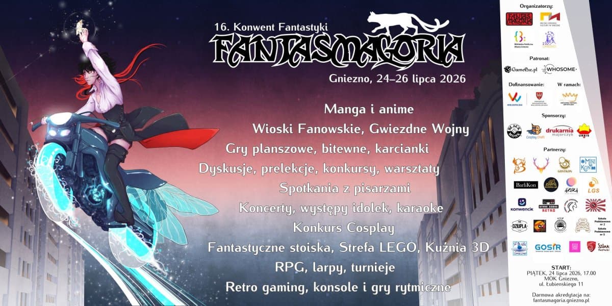 Fantastyczny weekend w Gnieźnie! 16. edycja Fantasmagorii już wkrótce