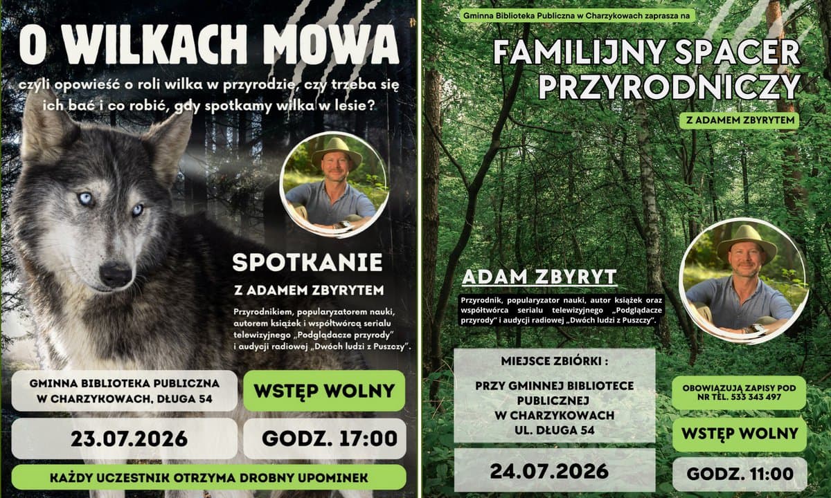 Fascynujące spotkania z przyrodą w Charzykowach. Poprowadzi je znany ekspert!