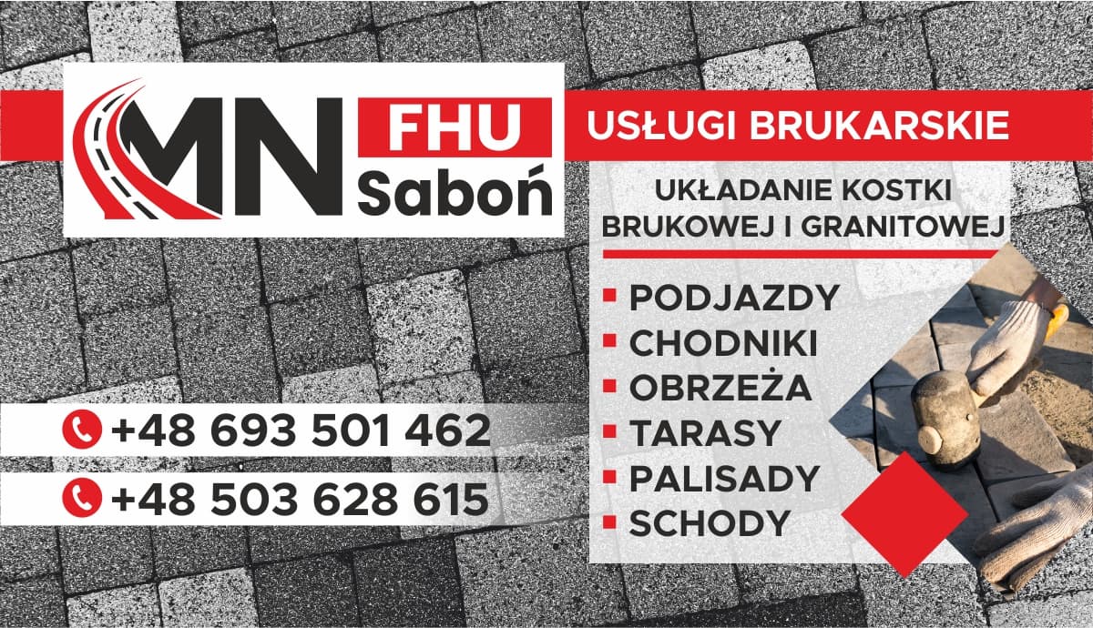 FHU MN Saboń oferuje kompleksowe usługi brukarskie