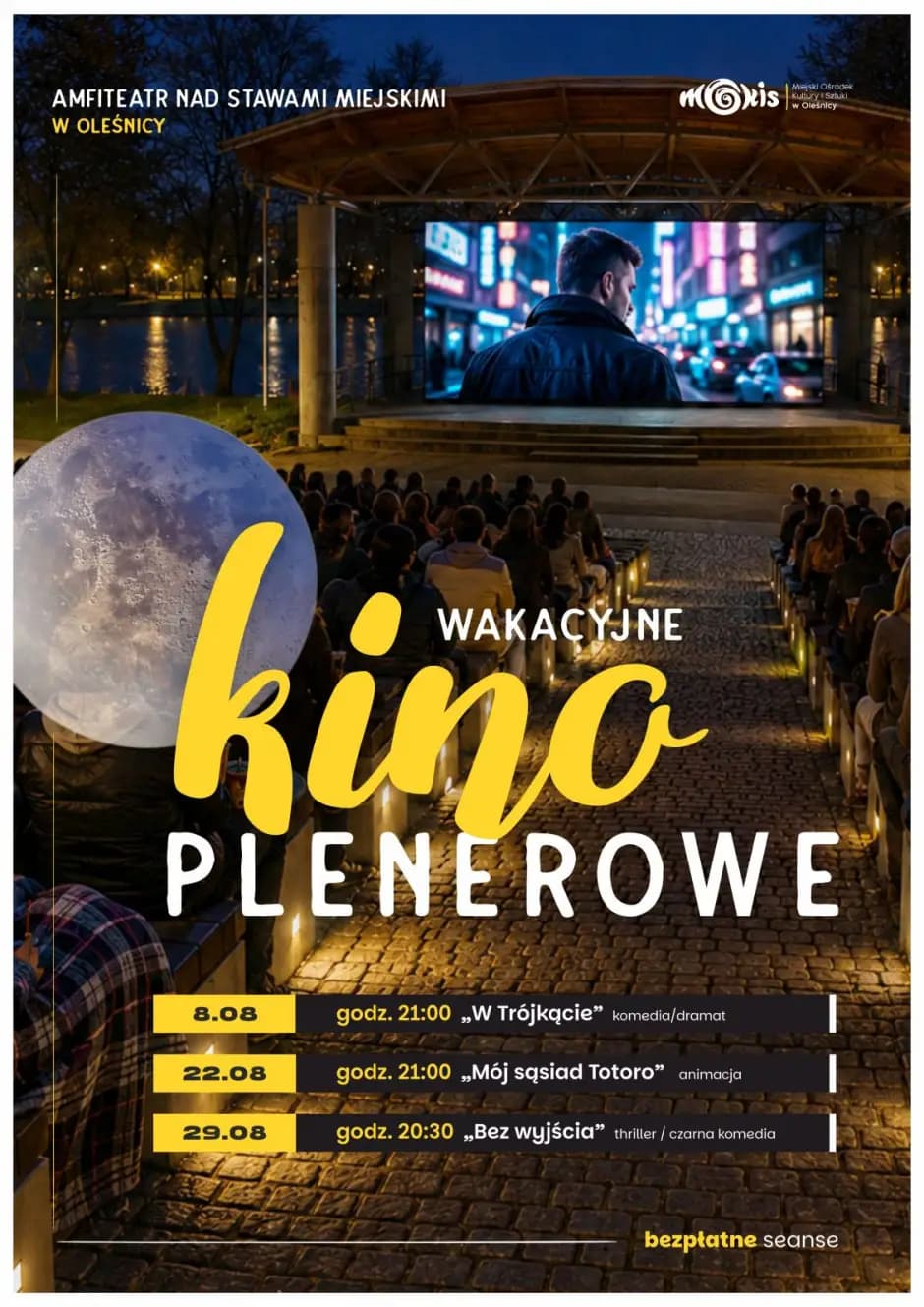 Filmowy sierpień pod chmurką. Rusza Wakacyjne Kino Plenerowe