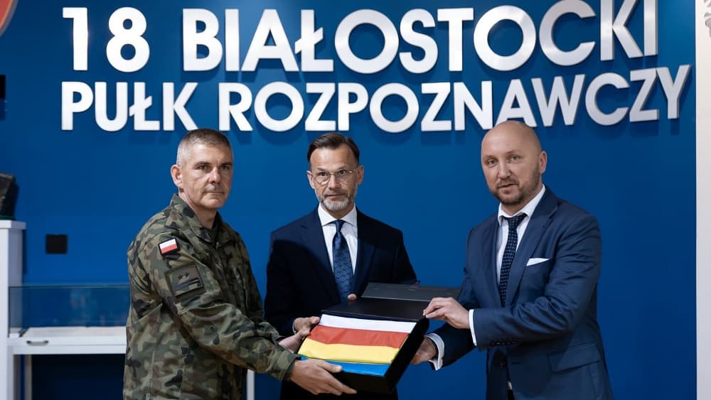Flaga województwa na misji w Kosowie