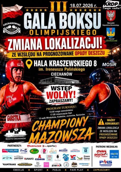 Gala Boksu Olimpijskiego w Ciechanowie – już w ten weekend!