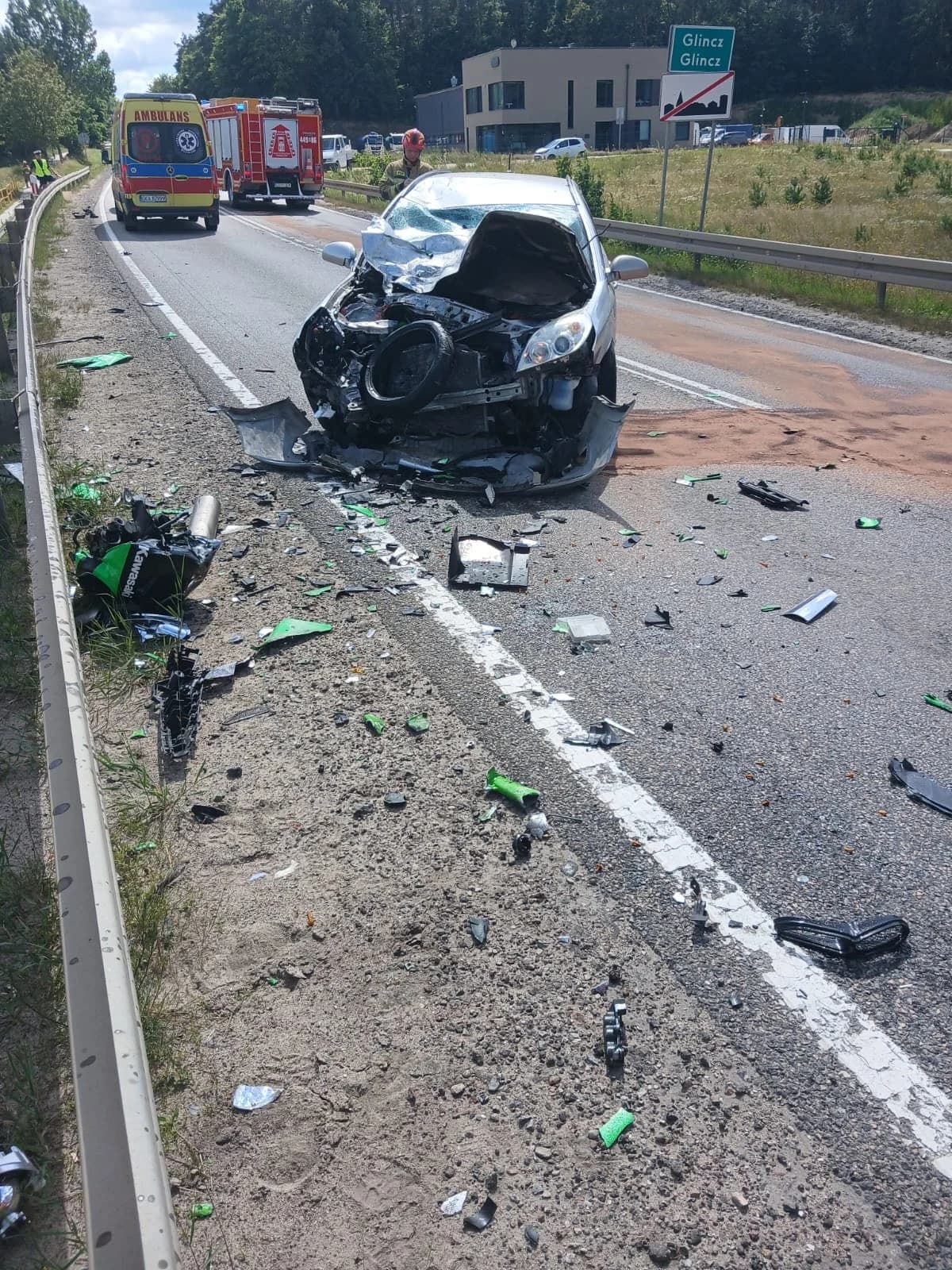 Glincz. Motocyklista zginął w wypadku drogowym