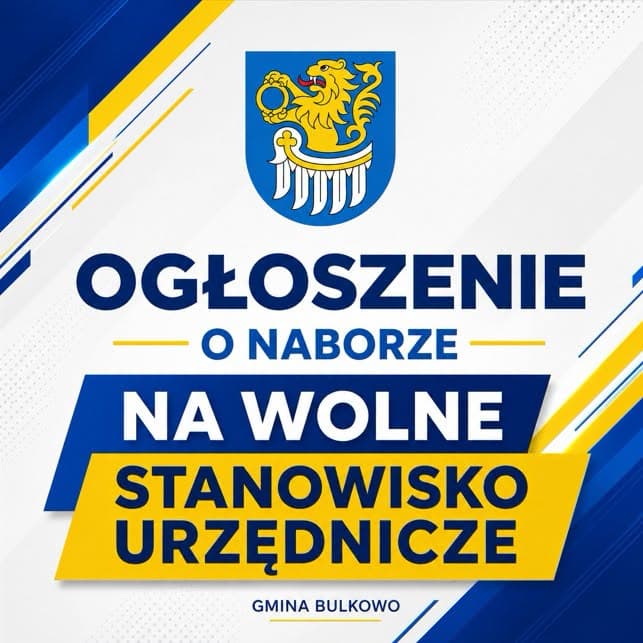 Gmina Bulkowo szuka pracownika
