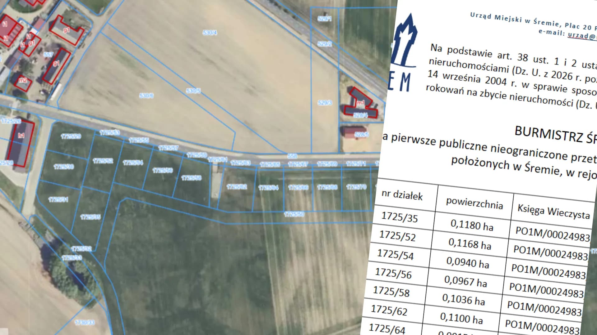 Gmina Śrem wystawia na sprzedaż 14 działek budowlanych. Do budżetu może trafić blisko 5 mln zł