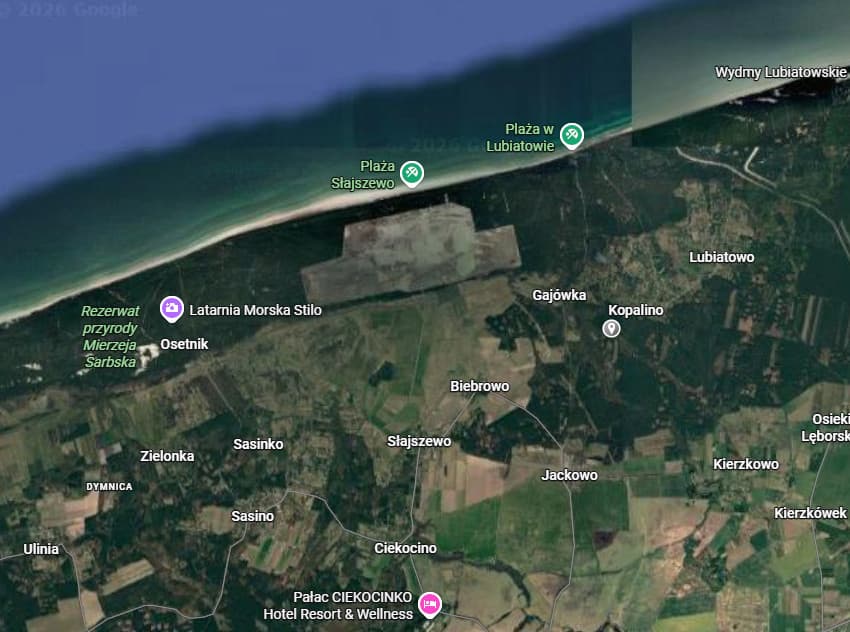 Google Maps pokazuje skalę prac pod elektrownię jądrową
