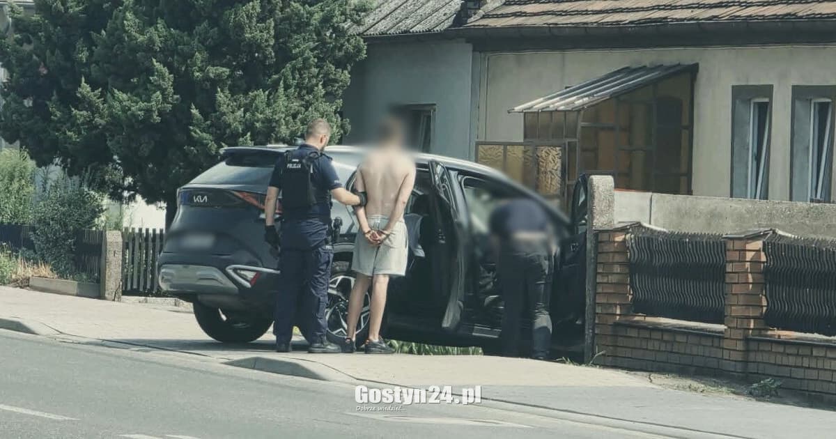 Groził śmiercią, trzymając w ręce nóż! Sceny grozy na jednej z gostyńskich ulic