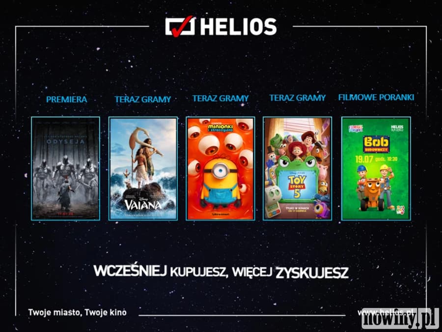 Helios zaprasza na lipcowe hity na wielkim ekranie!