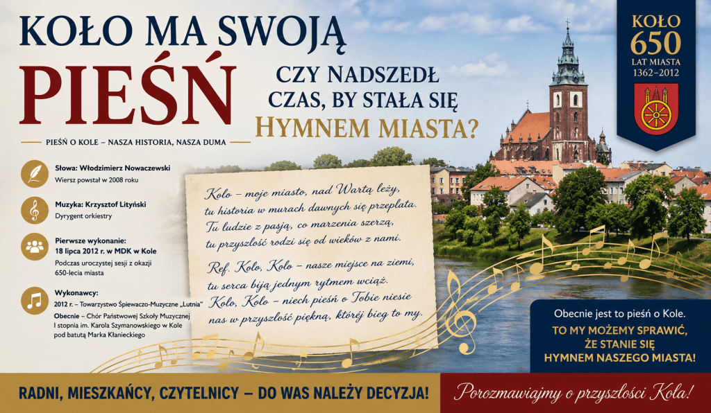 Historia pieśni, która może stać się Hymnem Miasta Koła