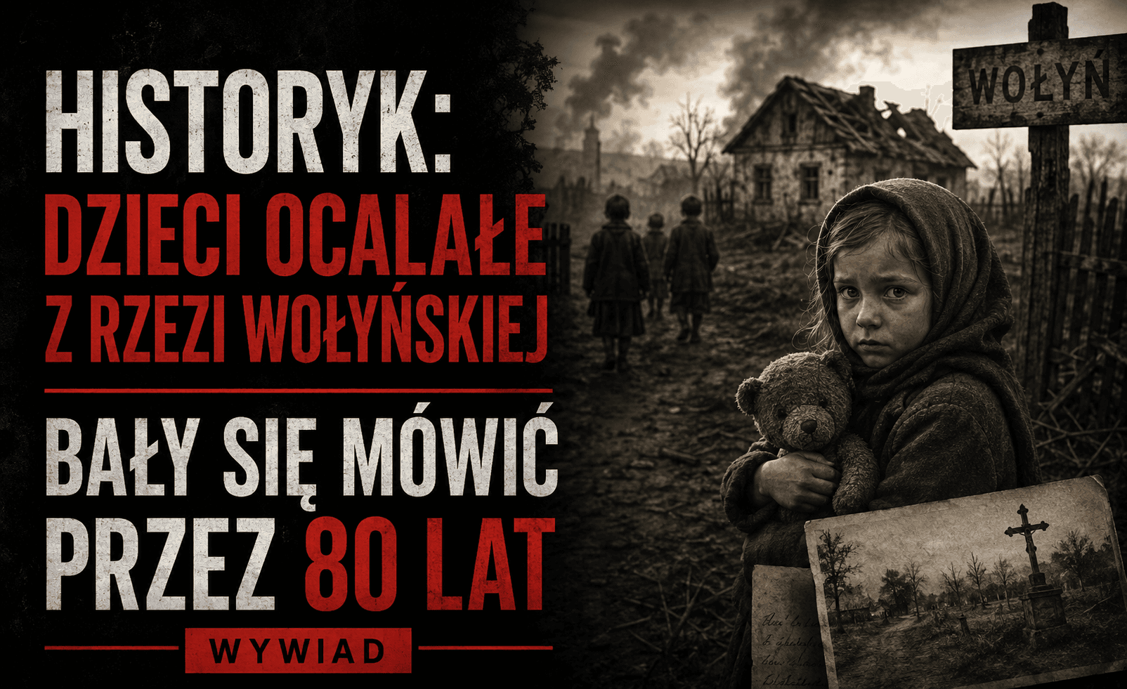 Historyk: dzieci ocalałe z rzezi wołyńskiej bały się mówić przez 80 lat (wywiad)
