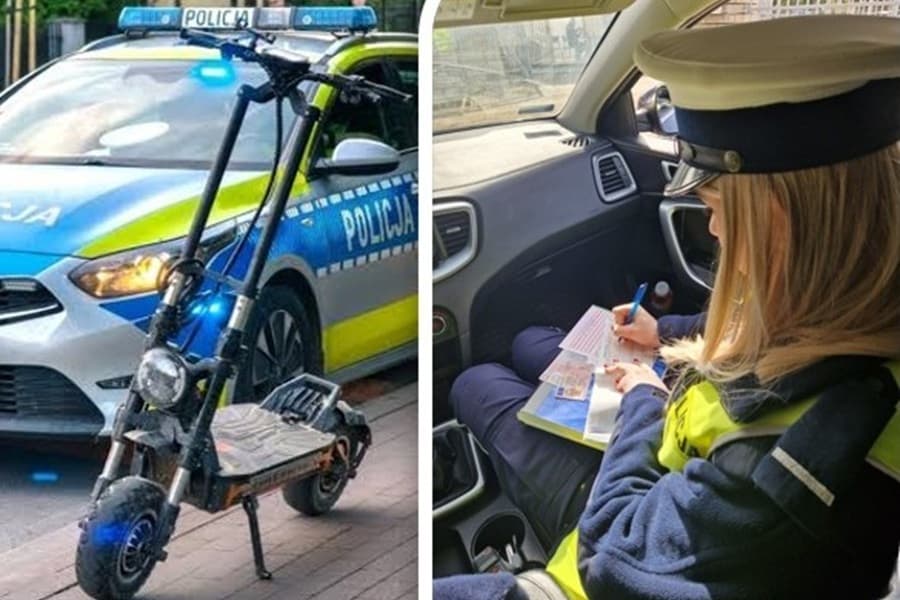 Hulajnogą bez kasku. Rodzice nastolatek ukarani