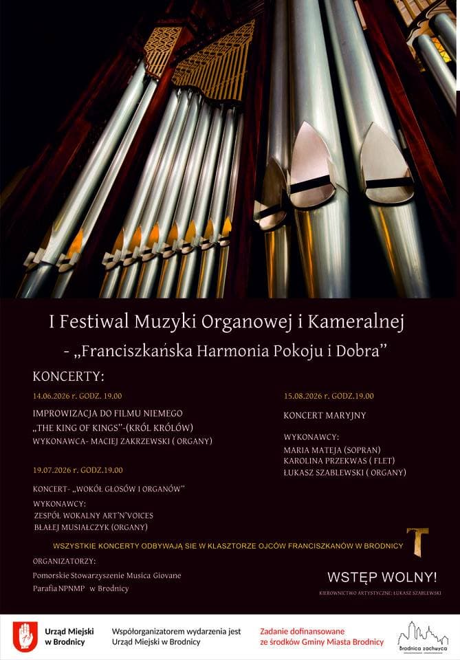 I Festiwal Muzyki Organowej i Kameralnej „Franciszkańska Harmonia Pokoju i Dobra”