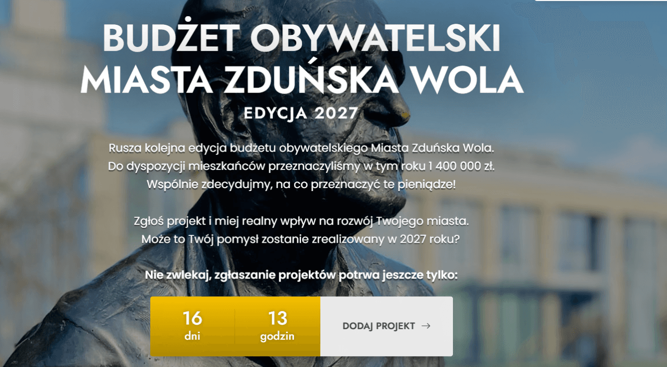 Już można składać projekty do Budżetu Obywatelskiego 2027
