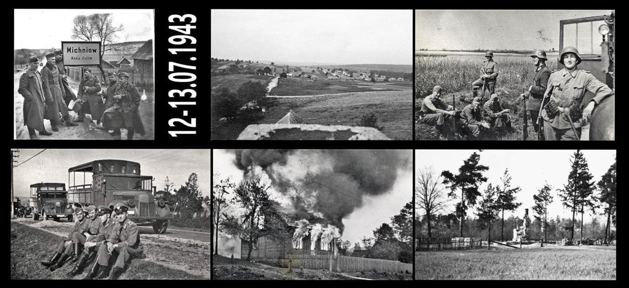 Kalendarium: 🖤 12-13 lipca 1943 r. Niemcy spalili świętokrzyską wieś Michniów i zamordowali jej mieszkańców:102 mężczyzn, 54 kobiety i 48 dzieci