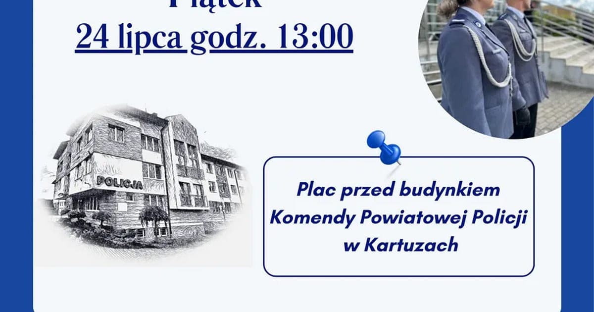 Kartuska policja szykuje powiatowe obchody swojego święta