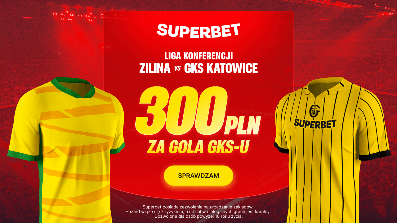 Katowicka GieKSa wraca do Europy po 23 latach. Superbet daje 300 zł za gola Katowiczan