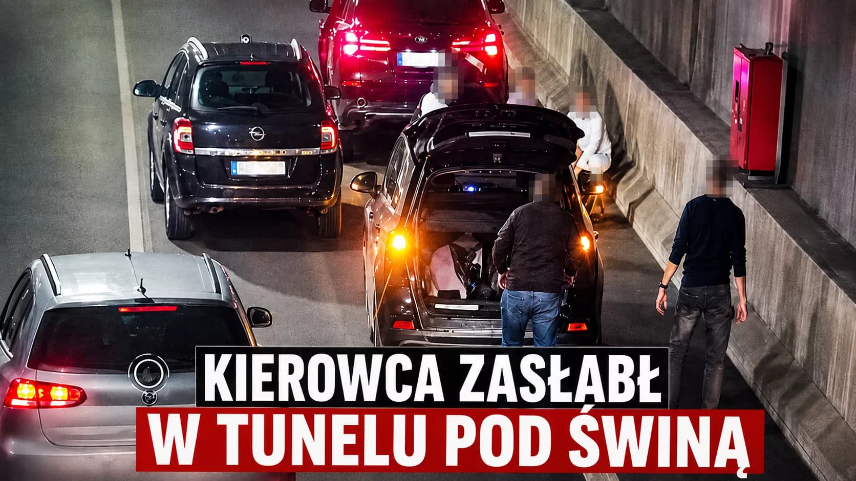 Kierowca zasłabł w tunelu pod Świną. Natychmiastowa pomoc innych uczestników ruchu