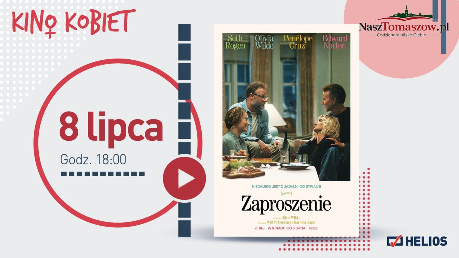 Kino Kobiet w Heliosie. Lipiec zacznie się od „Zaproszenia”, którego lepiej nie odrzucać