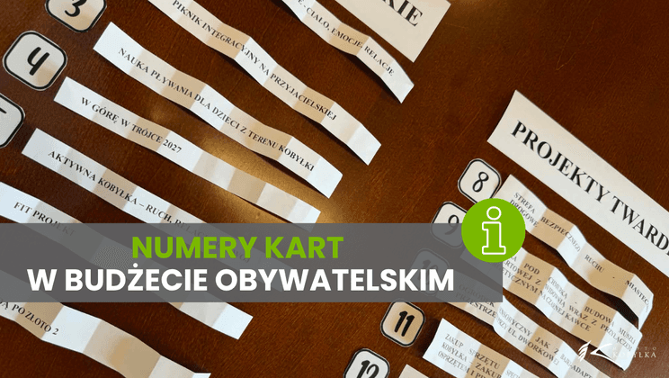 Kobyłka – Numery kart do głosowania na projekty w budżecie obywatelskim