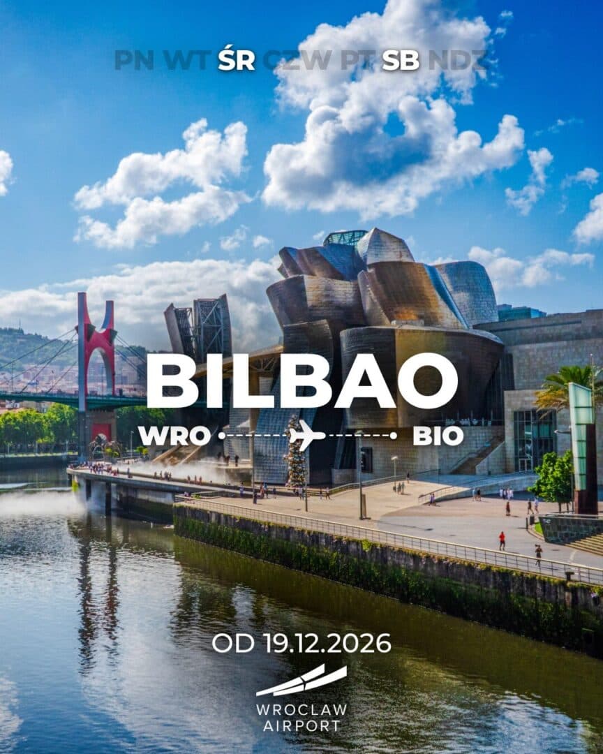 • Kolejna nowość Wizz Air z Wrocławia. Od grudnia polecimy do Bilbao