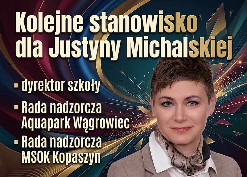 Kolejne stanowisko dla Justyny Michalskiej