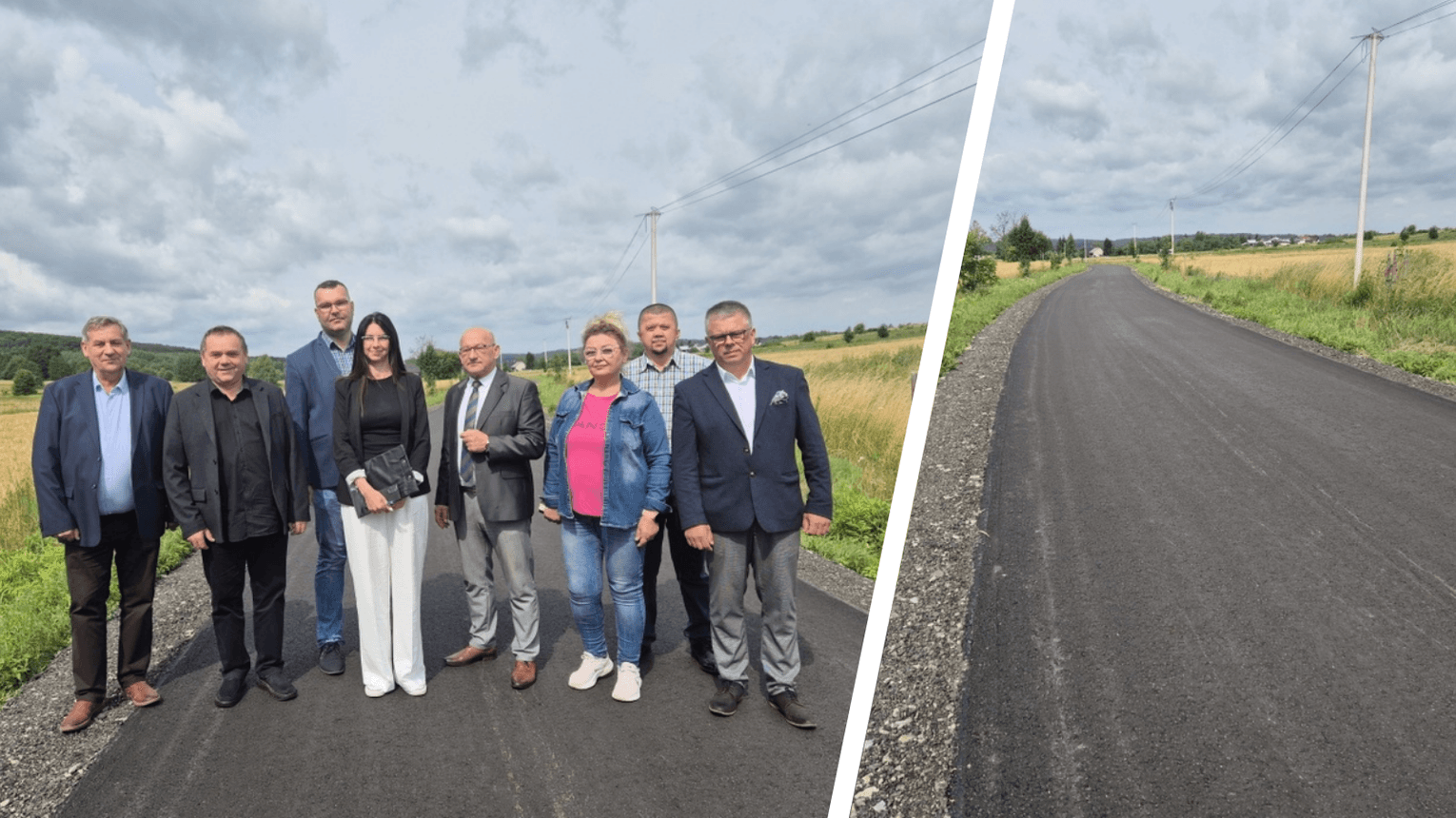 Kolejny odcinek drogi Jedlicze–Długie–Żarnowiec po modernizacji