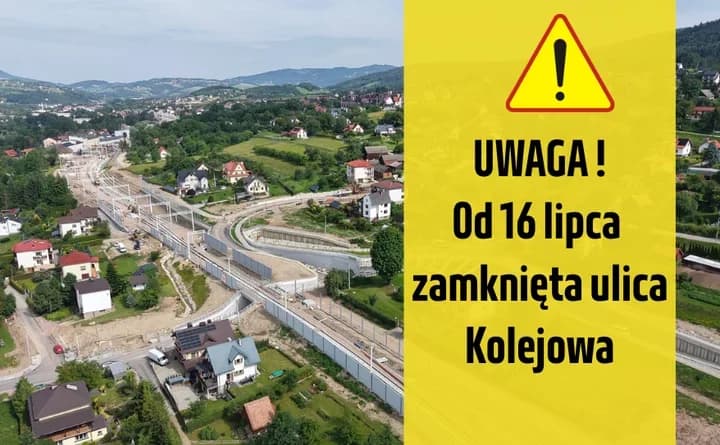 Kolejowa zostanie zamknięta dla samochodów. Piesi przejdą ostrożnie