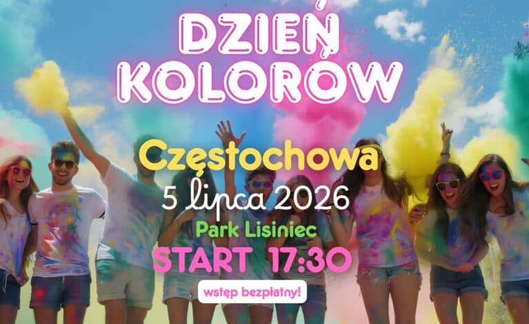 Kolorowa zabawa w Parku Lisiniec. Dzień Kolorów już 5 lipca w Częstochowie