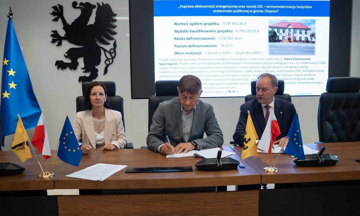 Kompleksowa termomodernizacja budynku Szkoły Podstawowej w Swornegaciach