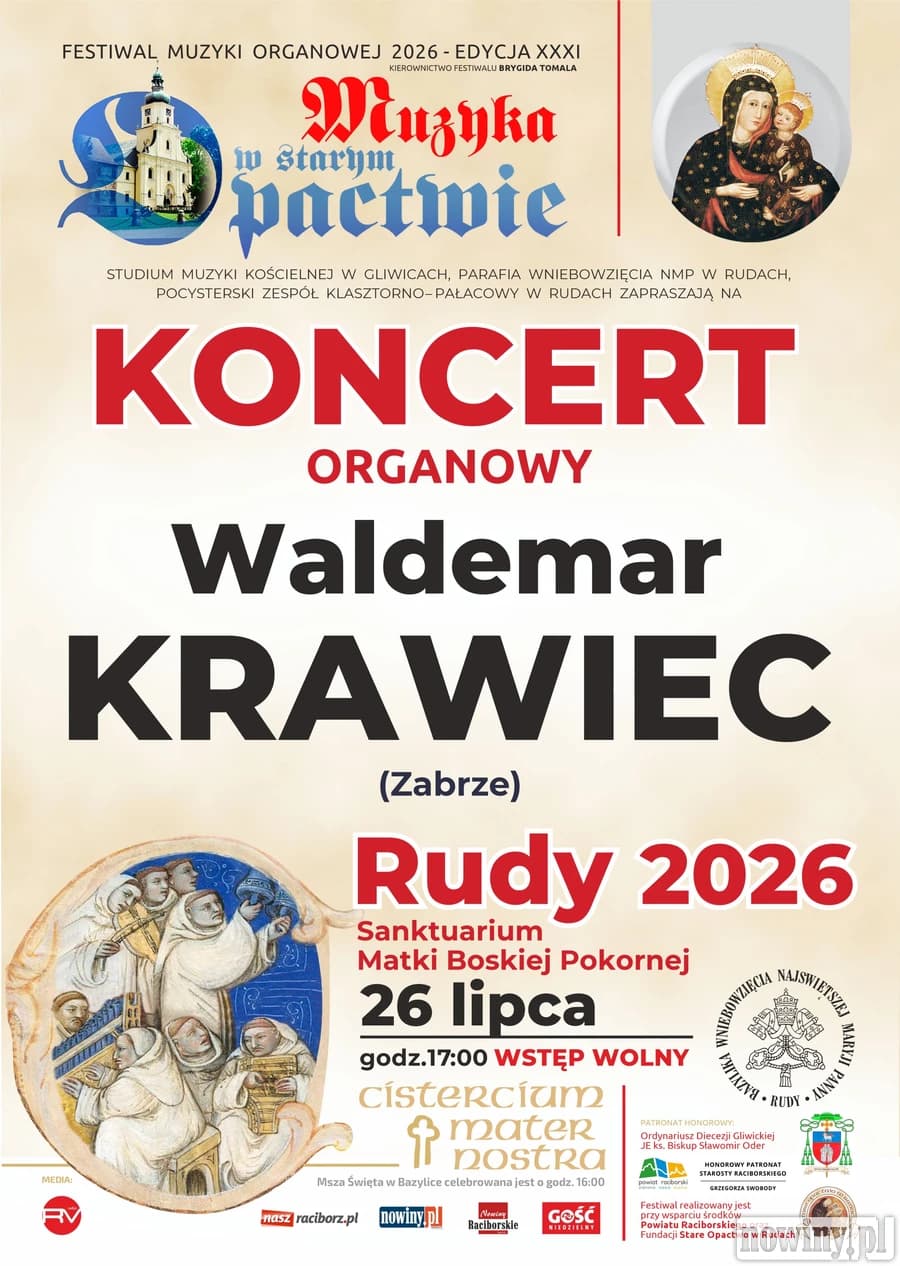 Kompozycje twórcy z Żytnej wybrzmią podczas koncertu w Rudach