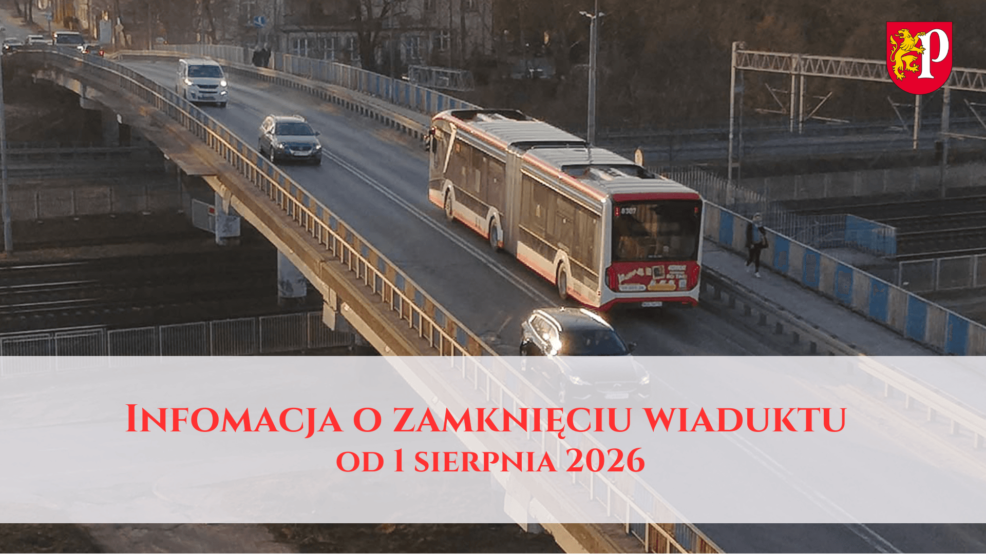 Komunikat - zamknięcie wiaduktu w Pruszczu Gdańskim