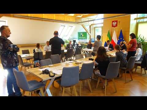 Konferencja prasowa w Urzędzie Gminy Chojnice z