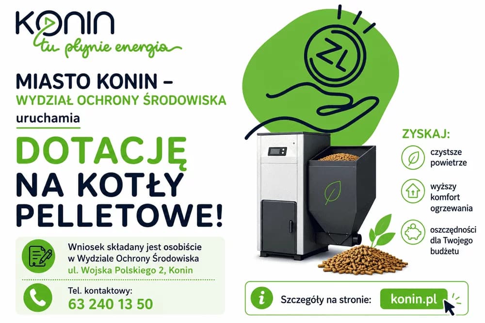Konin dopłaca do ekologicznego ogrzewania. Mieszkańcy mogą otrzymać nawet 10 tys. zł
