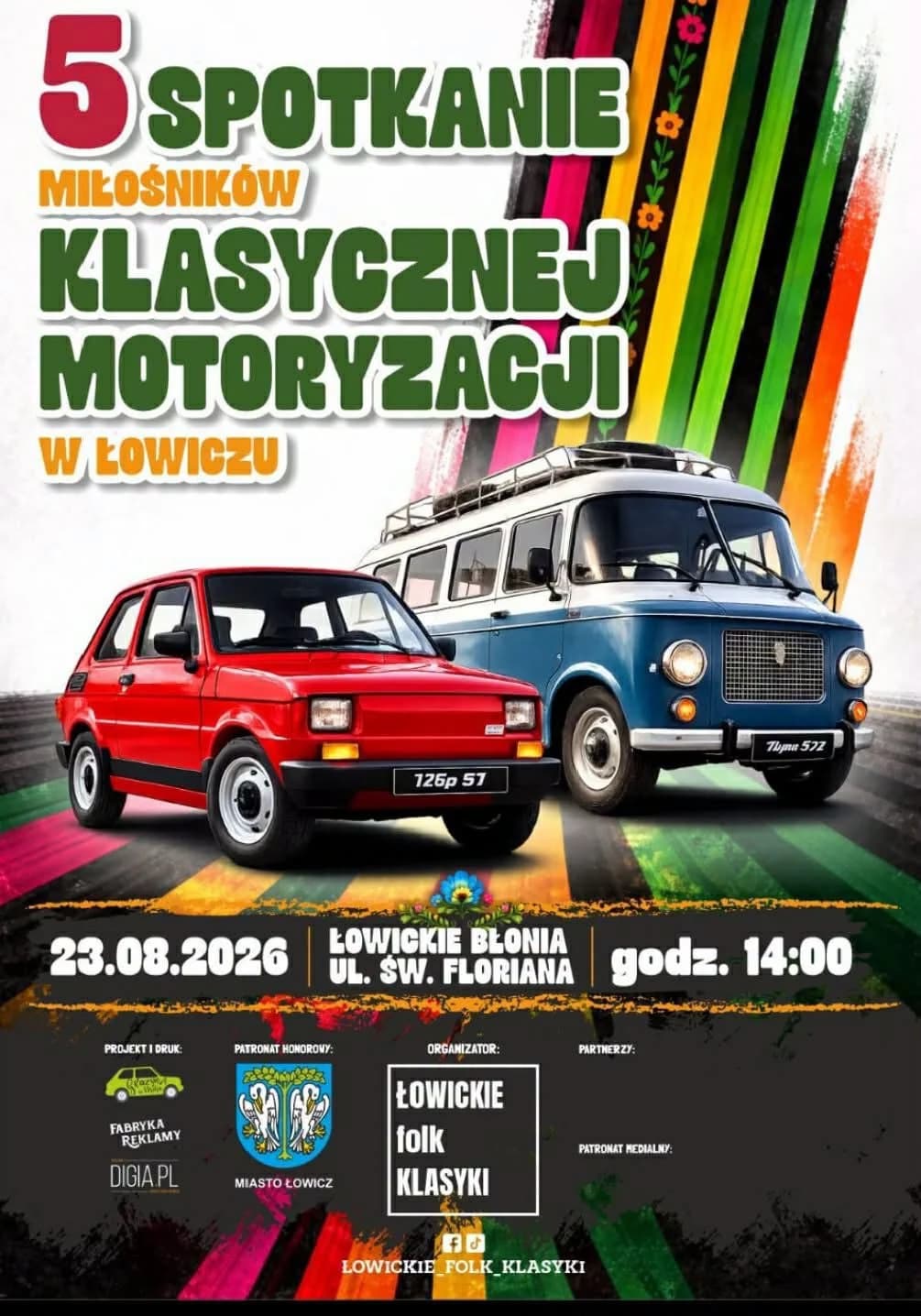 Kultowe auta i motocykle znów w Łowiczu. Przed nami kolejne spotkanie klasyków