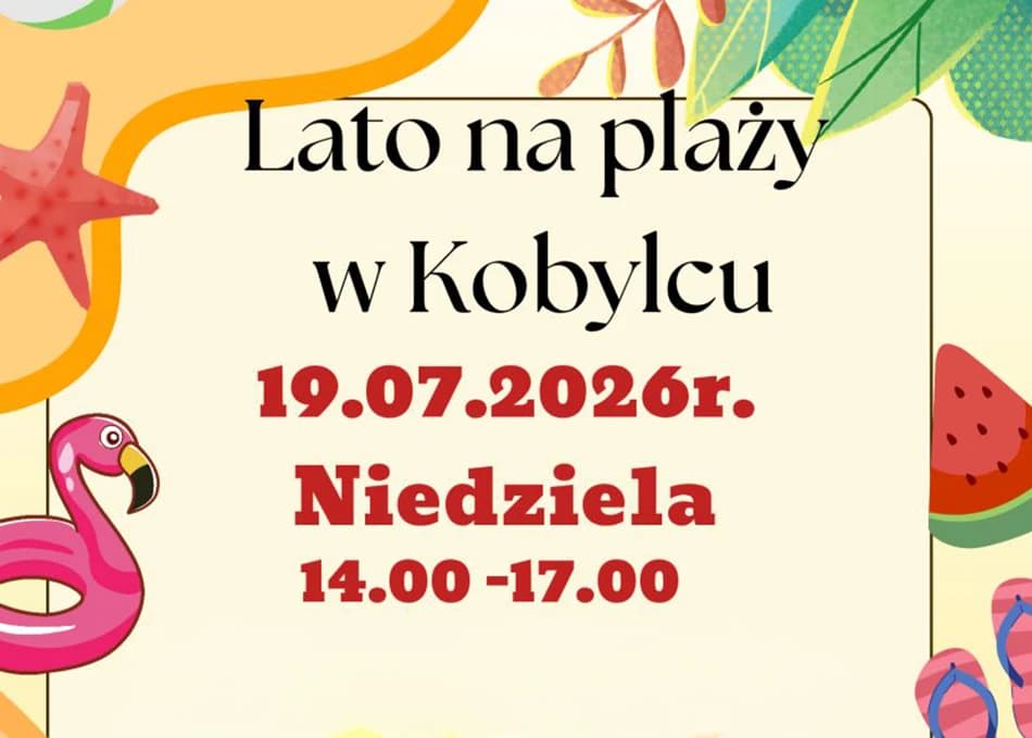Lato na plaży w Kobylcu. Rodzinna zabawa już w najbliższą niedzielę