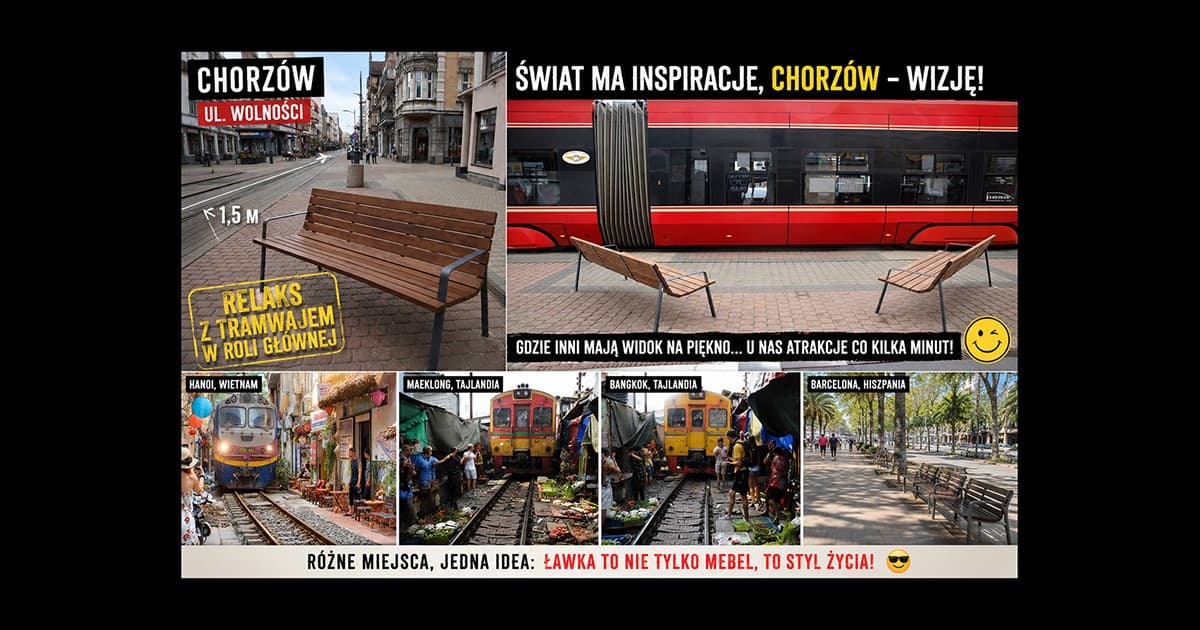 Ławka odwagi, czyli chorzowska odpowiedź na kolejkę śmierci z Hanoi