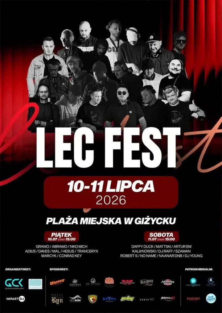 LEC FEST wraca nad Niegocin - Giżycko szykuje dwa dni elektroniki