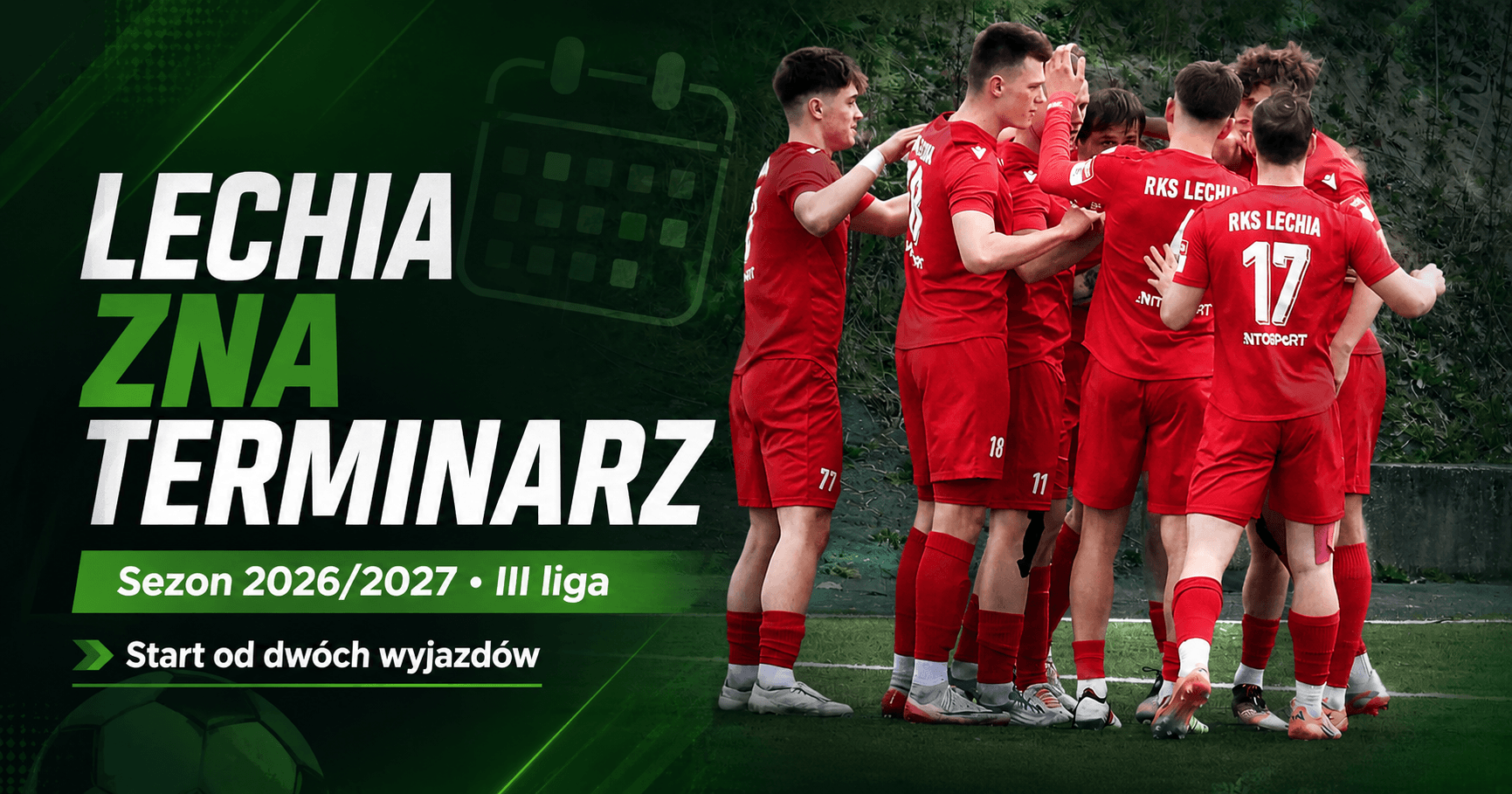 Lechia poznała terminarz. Sezon zacznie się od dwóch wyjazdów, a potem Nowowiejska znów ma zagrać pełnym głosem
