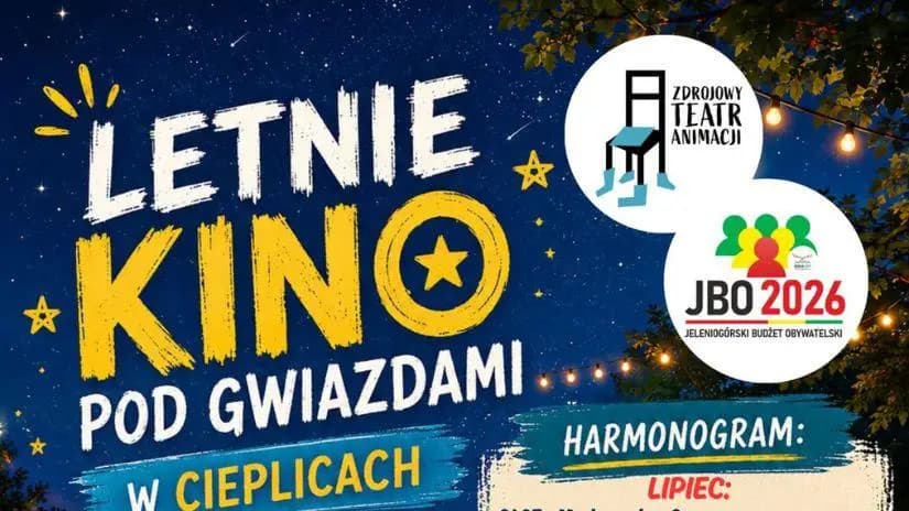 Letnie Kino pod Gwiazdami w Cieplicach od 1 lipca