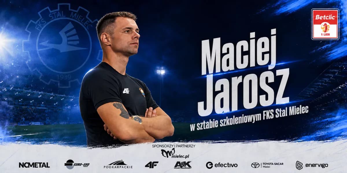 Maciej Jarosz dołącza do sztabu szkoleniowego FKS Stal Mielec