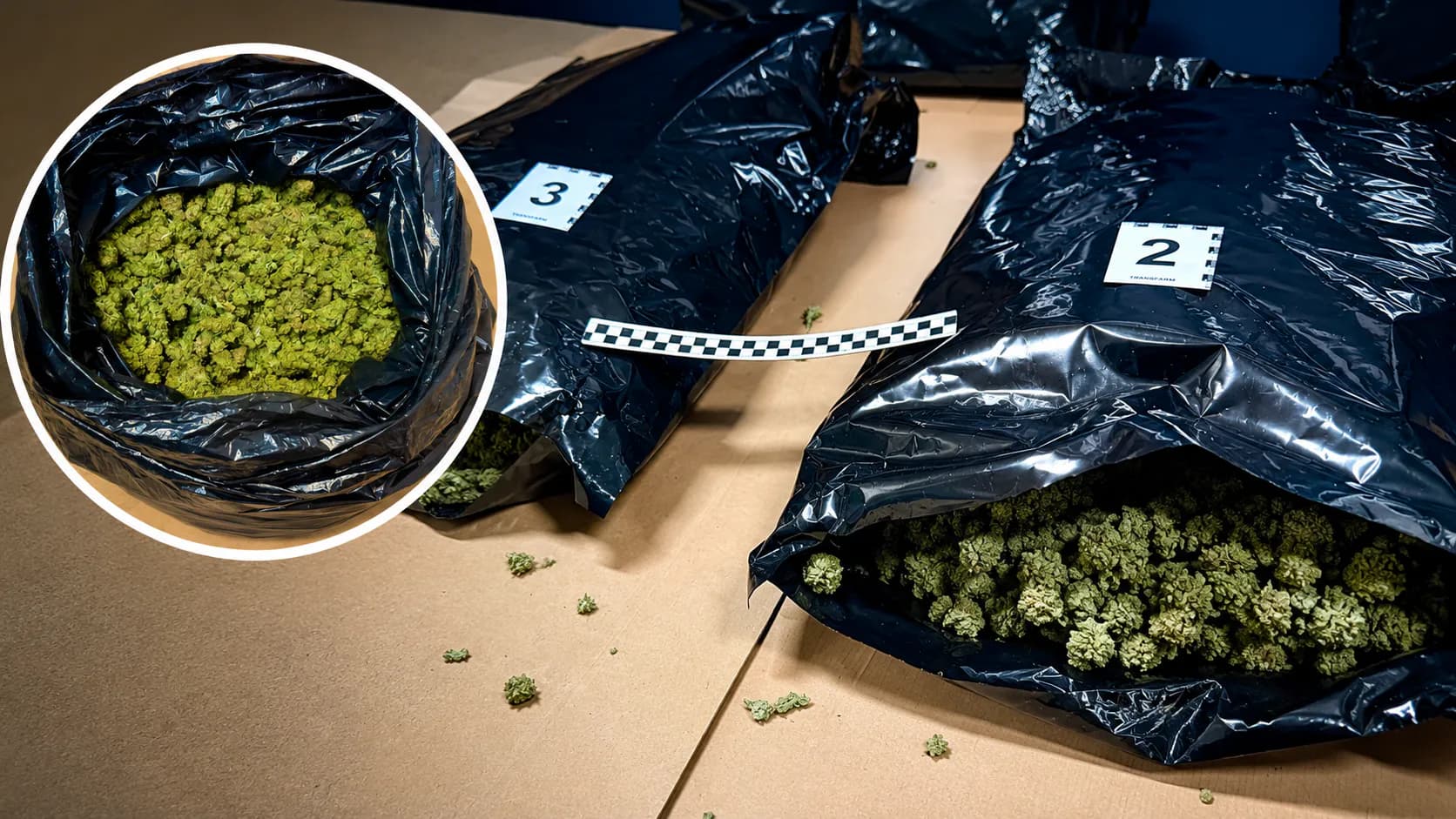 Marihuana w paczce kuriera. Wielki przemyt wykryty pod Piłą