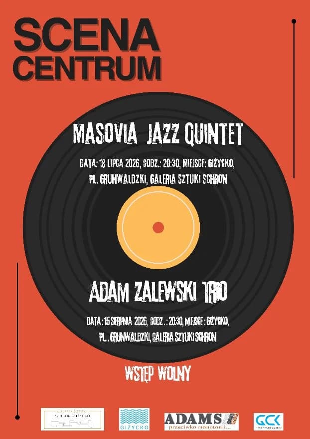 Masovia Jazz Quintet w Giżycku 18 lipca 2026. Scena Centrum w Galerii Schron📅 18 lipca 2026📍 Galeria Sztuki Schron w Giżycku