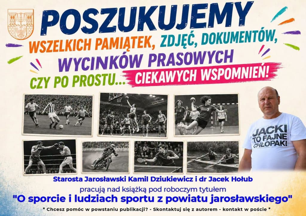 Masz sportowe pamiątki? Pomóż stworzyć historię sportu powiatu jarosławskiego