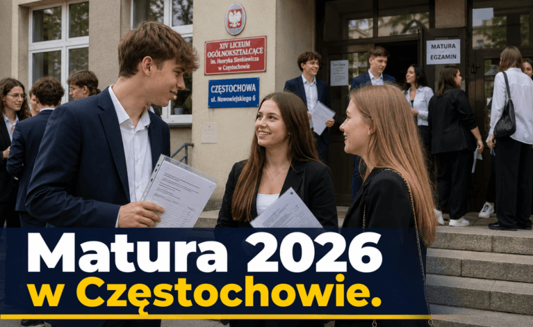 Matura 2026 w Częstochowie. Sprawdzamy, które licea i technika wypadły najlepiej i gdzie zdawalność była najwyższa!