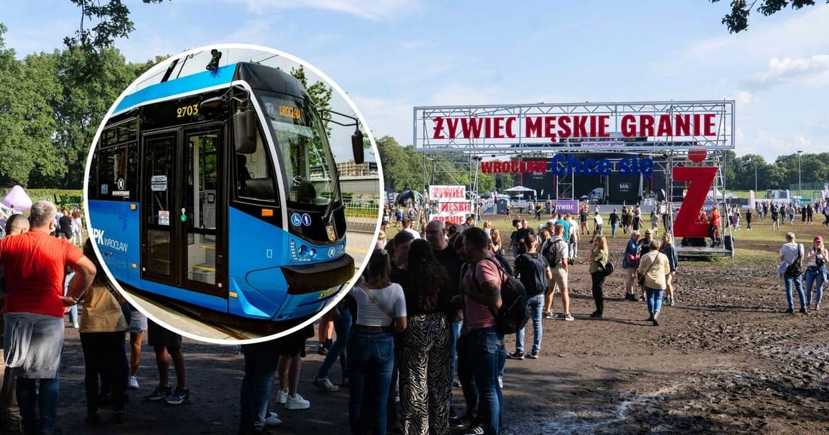 Męskie Granie we Wrocławiu: Będą dodatkowe tramwaje po koncertach