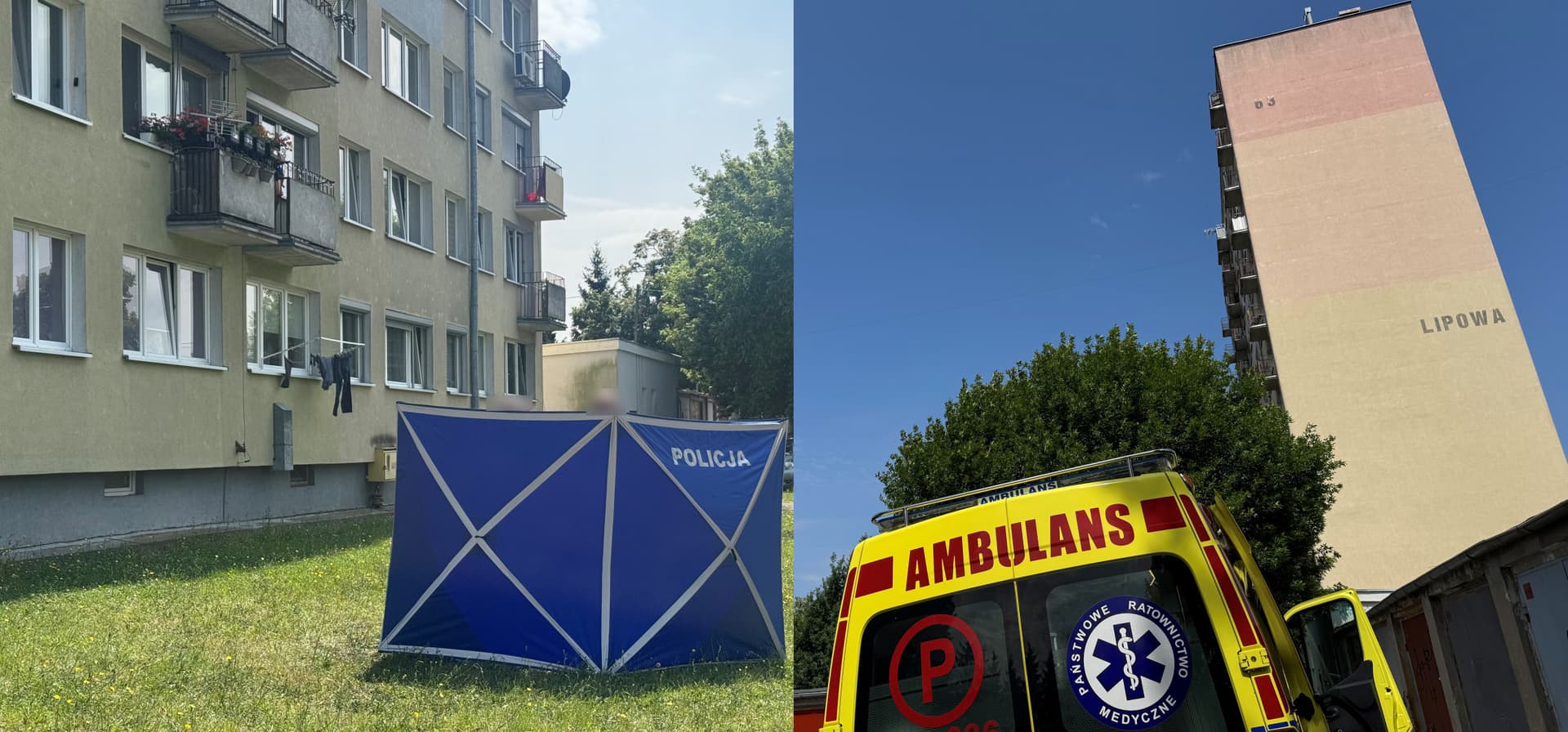 Mężczyzna wypadł z wieżowca. Nie żyje