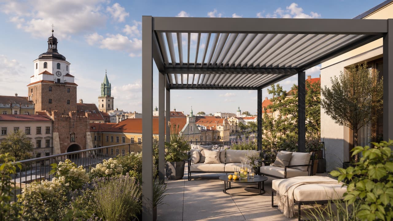 Miejska wyspa ciepła w centrum Lublina. Jak schłodzić balkon i taras latem