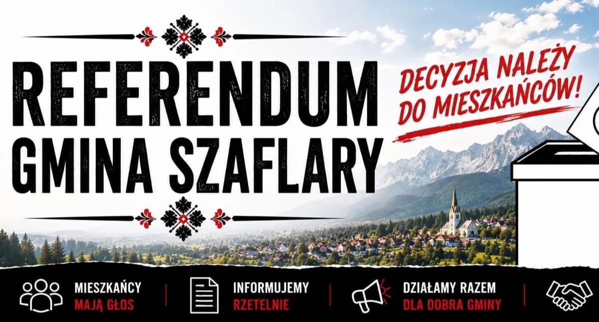 Mieszkańcy gminy Szaflary mogą zdecydować o losie wójta Rafała Szkaradzińskiego