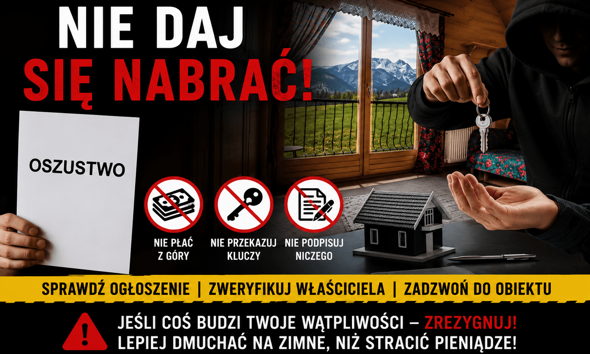 Mieszkaniec powiatu chojnickiego oszukany na „wirtualny domek”