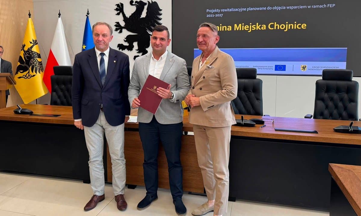 Miliony z UE dla Chojnic. Umowa na rewitalizację podpisana!